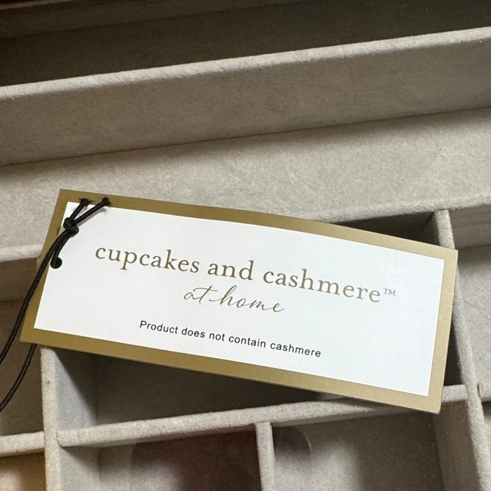 cupcakes & cashmere Taupe Jewelry Organizer